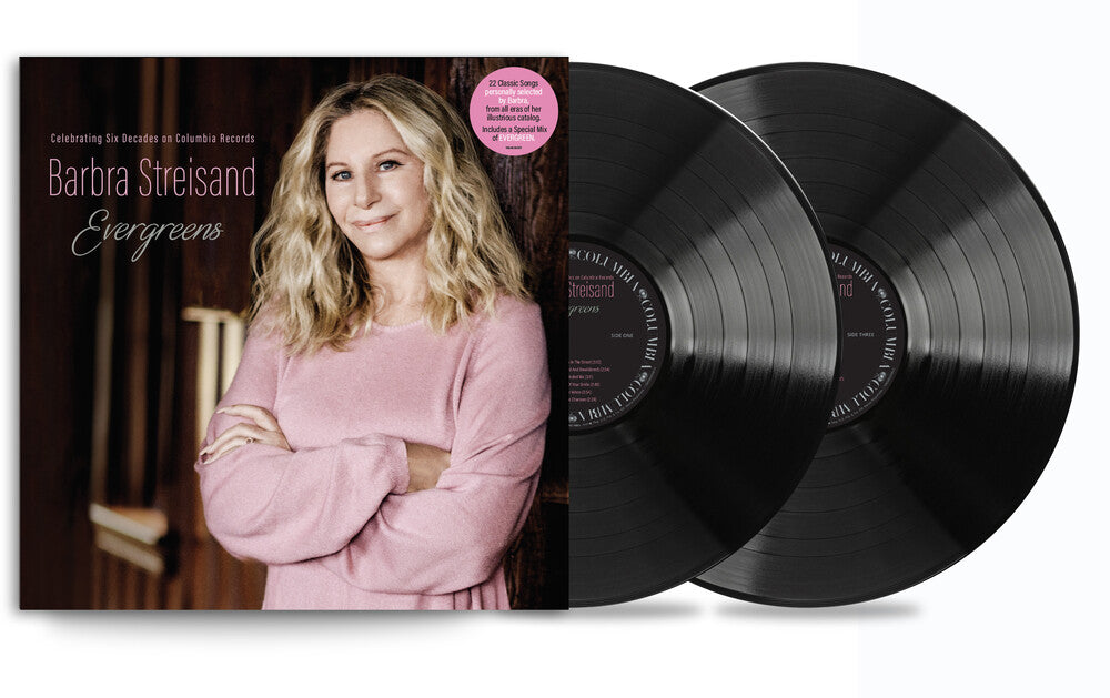 the album cover for Barbra Streisand - EVERGREENS: Celebrating Six Decades on Columbia Records [2LP]