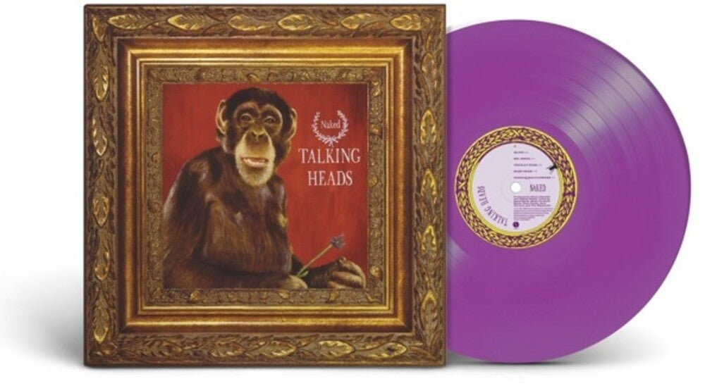 the album cover for Talking Heads - Naked [Rocktober 2023 Opaque Purple LP]
