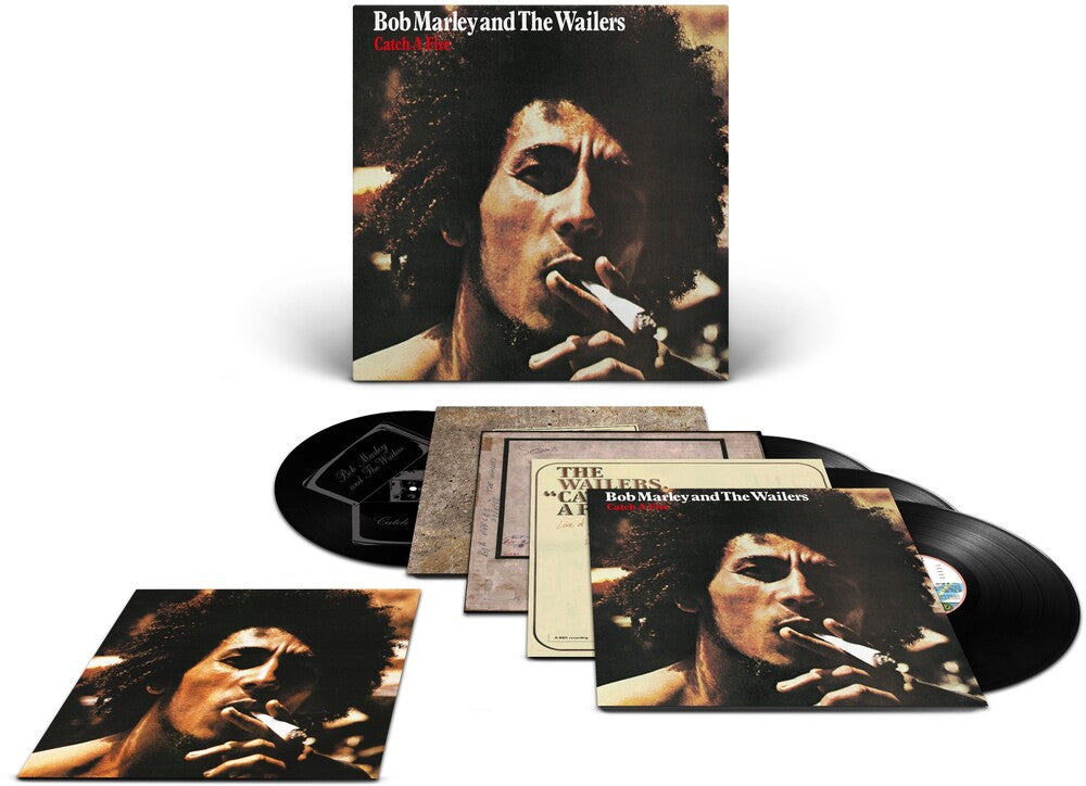the album cover for Bob Marley - Catch A Fire: 50th Anniversary [3LP+12in]