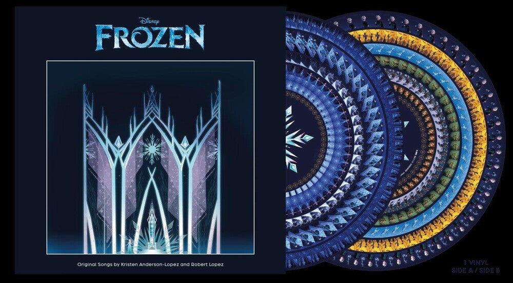 the album cover for Various Artists - Frozen: The Songs [Zoetrope Picture Disc LP]