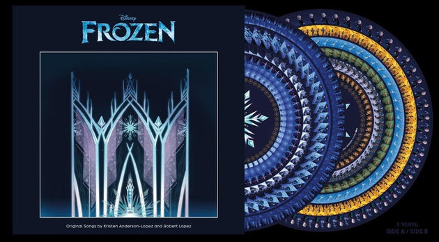 the album cover for Various Artists - Frozen: The Songs [Zoetrope Picture Disc LP]