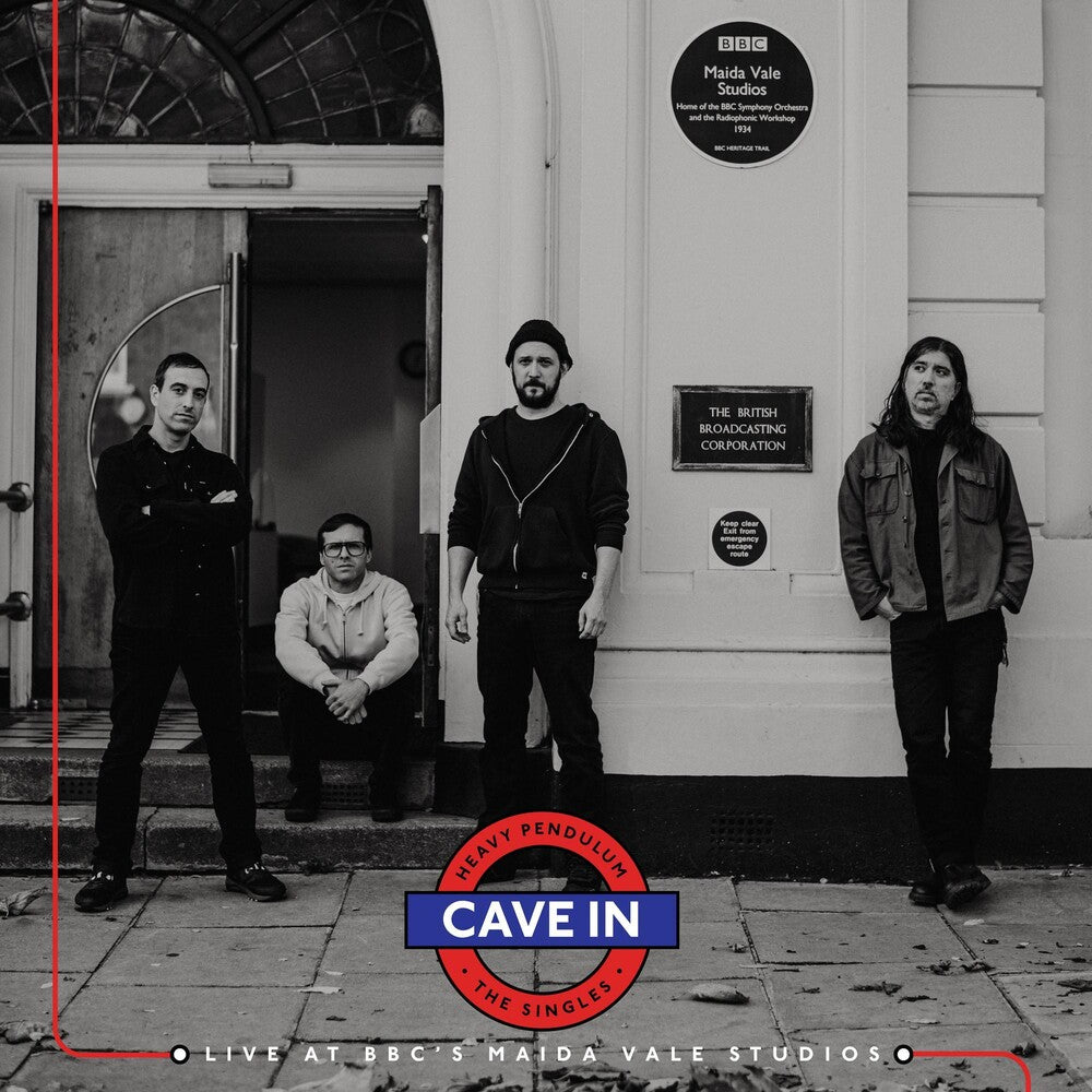 the album cover for Cave In - Heavy Pendulum: The Singles - Live At BBC's Maida Vale Studios [Indie Exclusive Limited Edition Blood Red LP]