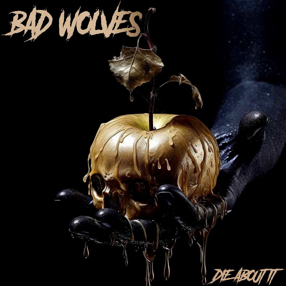the album cover for Bad Wolves - Die About It [Indie Exclusive Limited Edition Amber Wave LP]