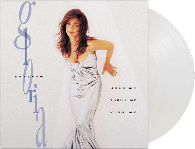 the album cover for Gloria Estefan - Hold Me Thrill Me Kiss Me [Colored Vinyl] [Limited Edition] [180 Gram] (Wht)