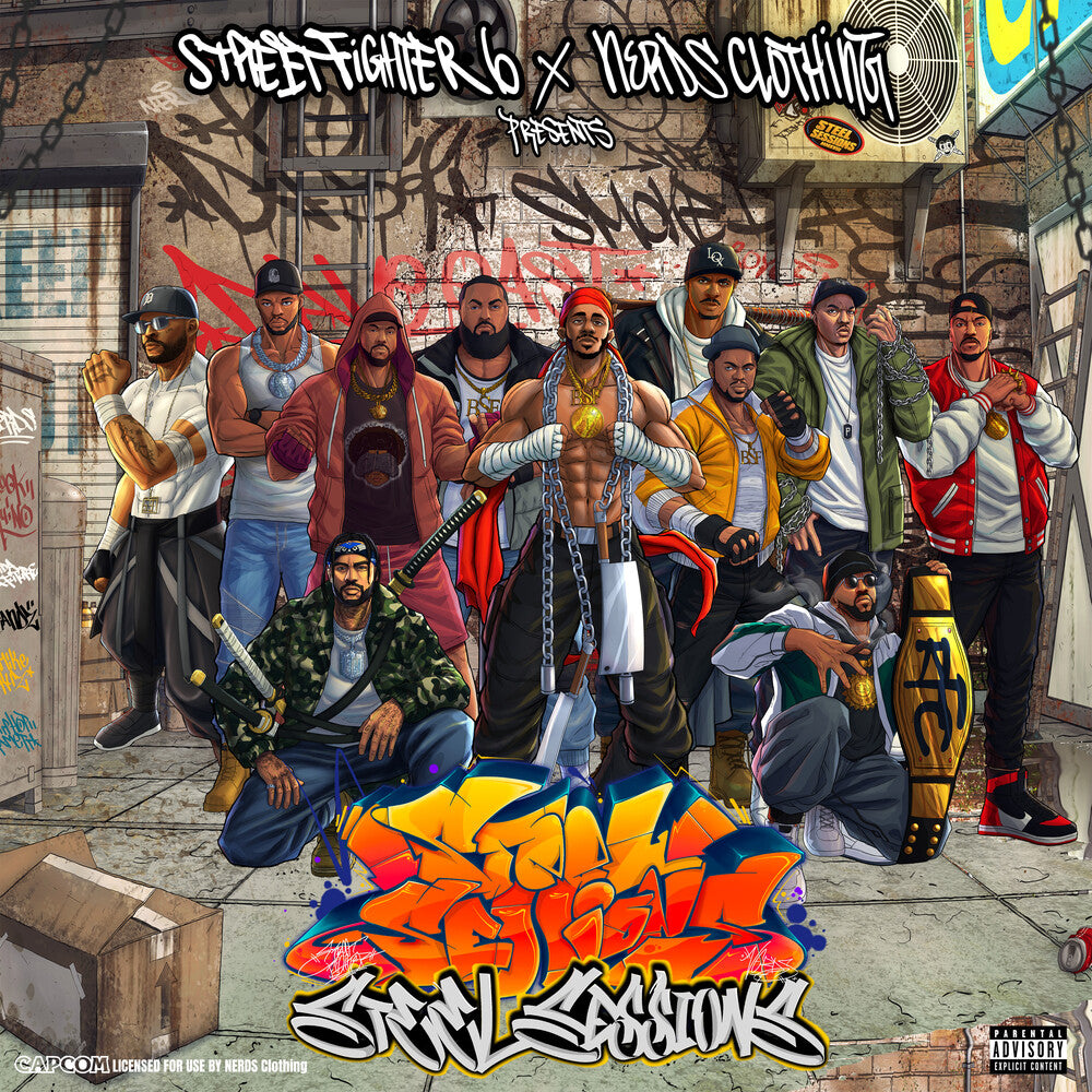 the album cover for Steel Sessions - Street Fighter 6 X Nerds Clothing Presents: [Indie Exclusive]
