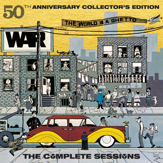 the album cover for War - The World Is A Ghetto (50th Anniversary Collector’s Edition) [RSD Black Friday 2023]