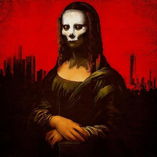 the album cover for Apollo Brown  / Ortiz,Joell - Mona Lisa (Blk) [Colored Vinyl] (Red) [Indie Exclusive]
