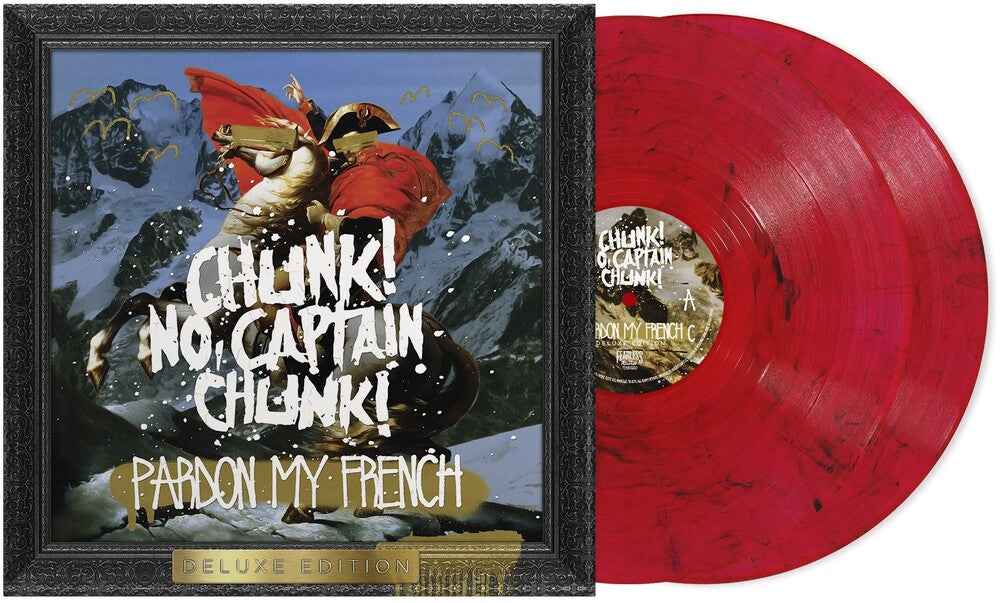 the album cover for Chunk! No, Captain Chunk! - Pardon My French: 10th Anniversary Deluxe Edition [Red Smoke 2LP]