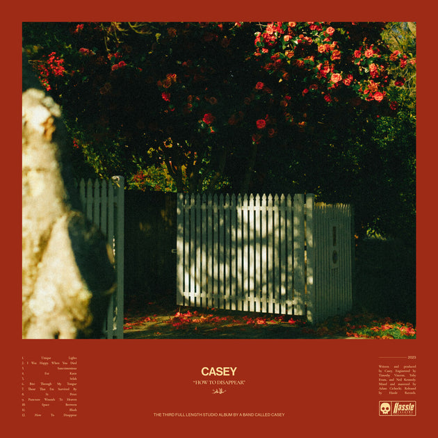 the album cover for Casey - How To Disappear [Golden Pearl Marble LP]