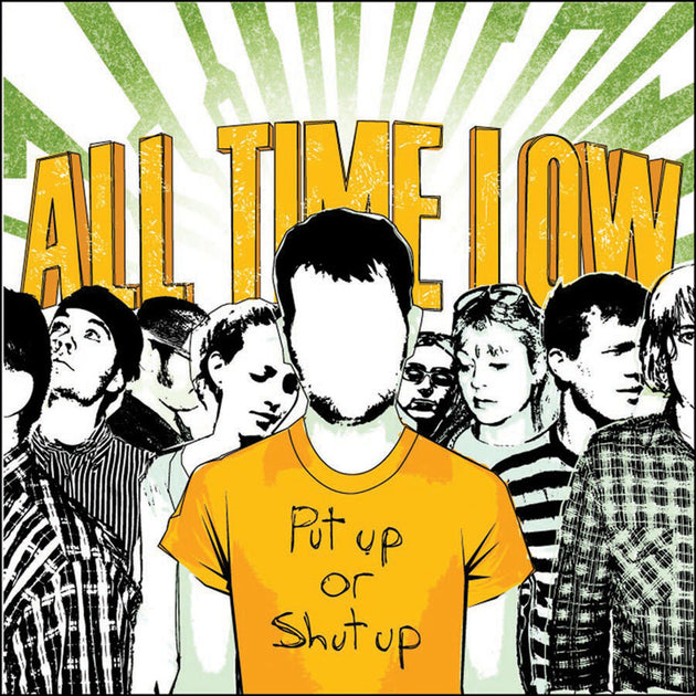 the album cover for All Time Low - Put Up Or Shut Up - Yellow [Colored Vinyl] (Ylw)