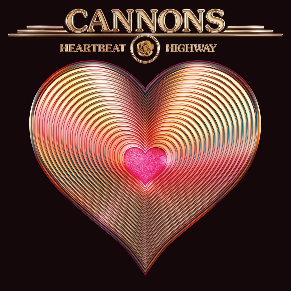 the album cover for Cannons - Heartbeat Highway [Metallic Gold LP]