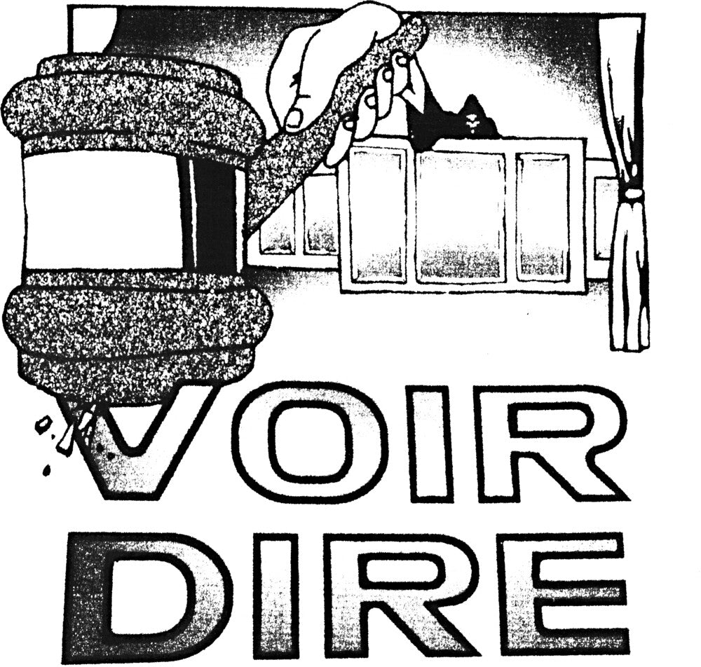 the album cover for Earl Sweatshirt &amp; The Alchemist - VOIR DIRE [Indie Exclusive Limited Edition Silver LP]