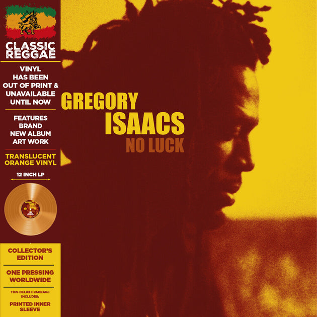 the album cover for Gregory Isaacs - No Luck [Colored Vinyl] [Deluxe] [Limited Edition] (Org) [Reissue]
