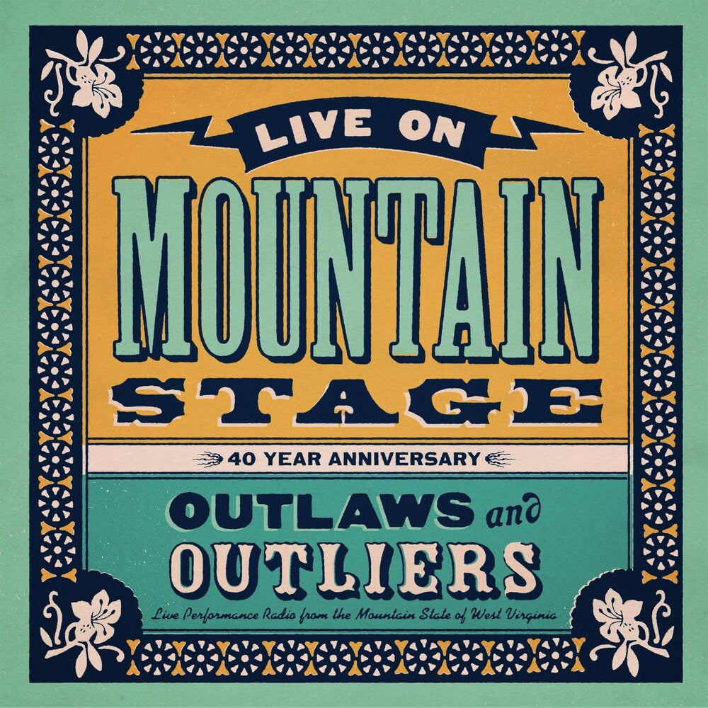 the album cover for Various Artists - Live On Mountain Stage: Outlaws & Outliers [LP]