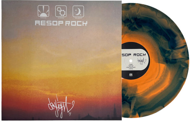 the album cover for Aesop Rock - Daylight - Orange/Blue (Blue) [Colored Vinyl] (Ep) (Org)