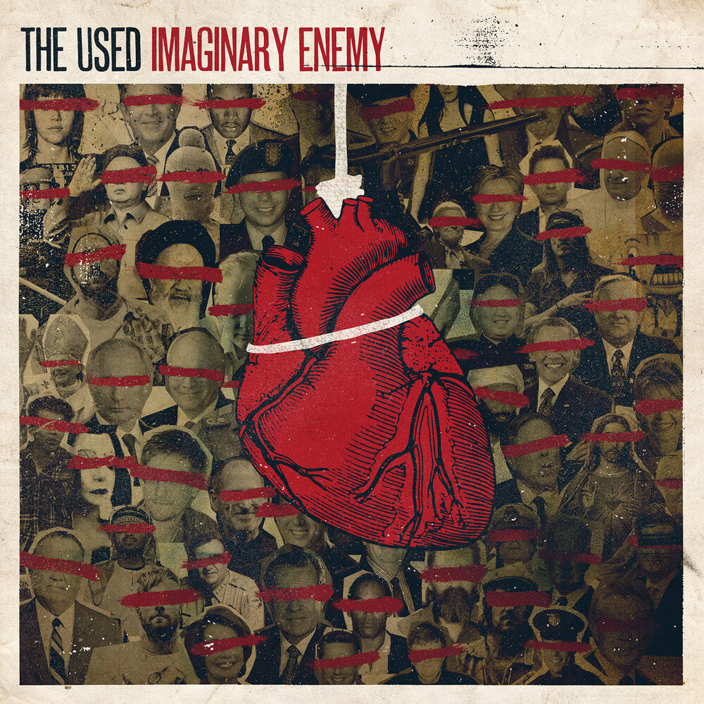 the album cover for The Used - Imaginary Enemy [Indie Exclusive] Orange Black & White (Blk)