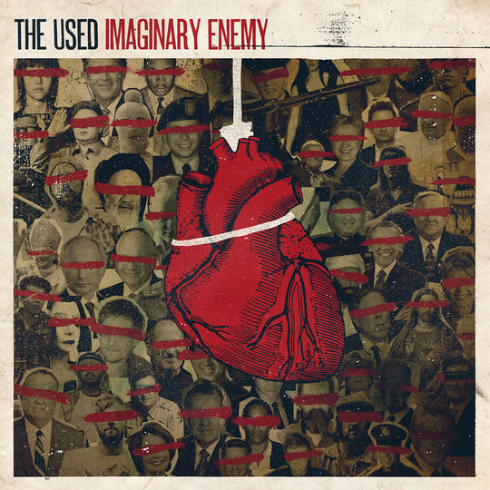the album cover for The Used - Imaginary Enemy [Indie Exclusive] Orange Black & White (Blk)