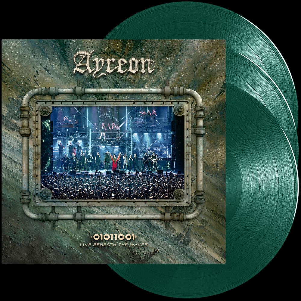 the album cover for Ayreon - 01011001 - Live Beneath The Waves (Bonv) (Grn)
