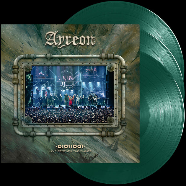 the album cover for Ayreon - 01011001 - Live Beneath The Waves (Bonv) (Grn)