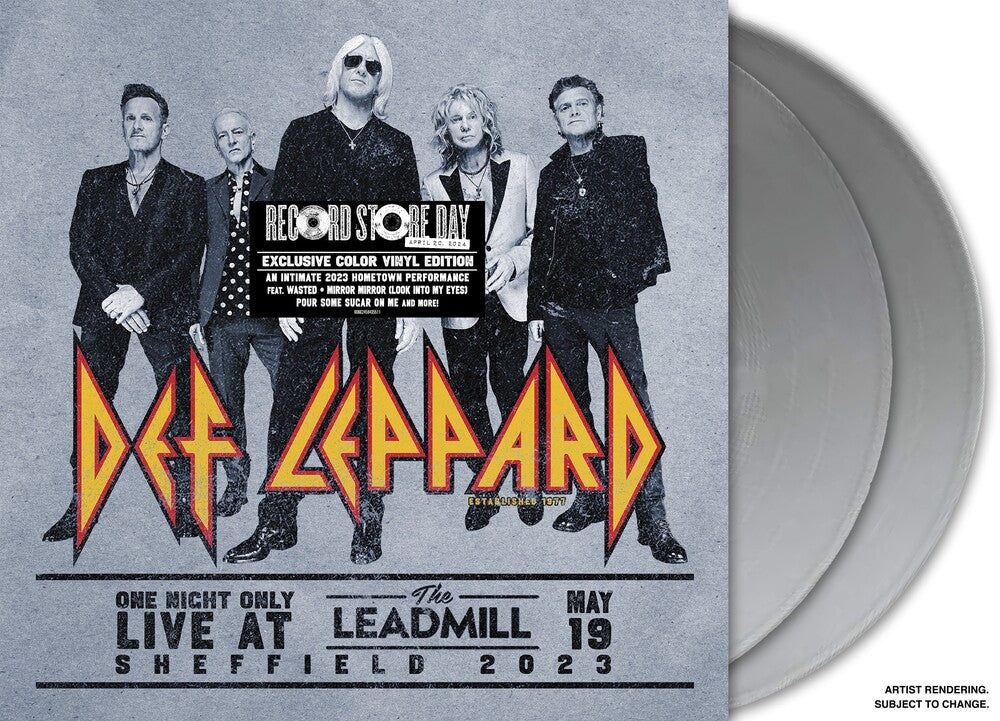 the album cover for Def Leppard - One Night Only: Live At The Leadmill 2023 [Record Store Day] 