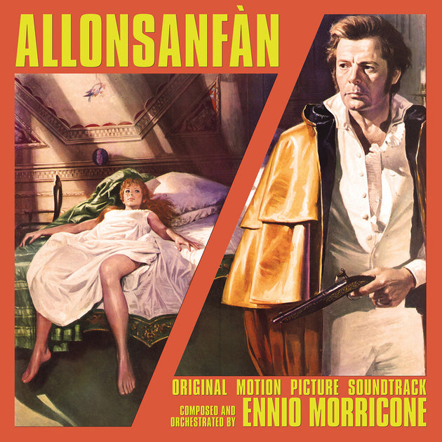the album cover for Ennio Morricone  (Colv) (Cvnl) (Red) (Iex) (Rmst) - Allonsanfan [Indie Exclusive] O.S.T. [Colored Vinyl] [Clear Vinyl] (Red) [Indie Exclusive]