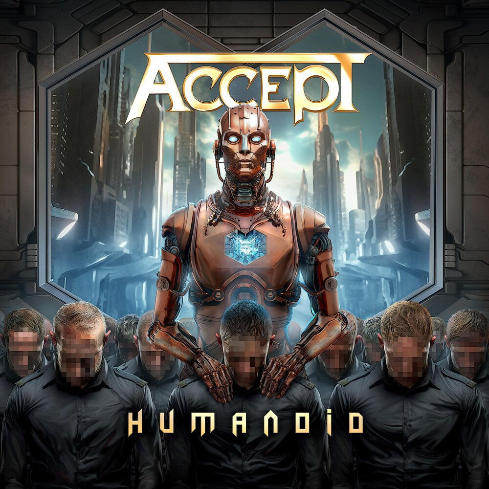 the album cover for Accept - Humanoid (Blue) [Colored Vinyl] [Indie Exclusive]