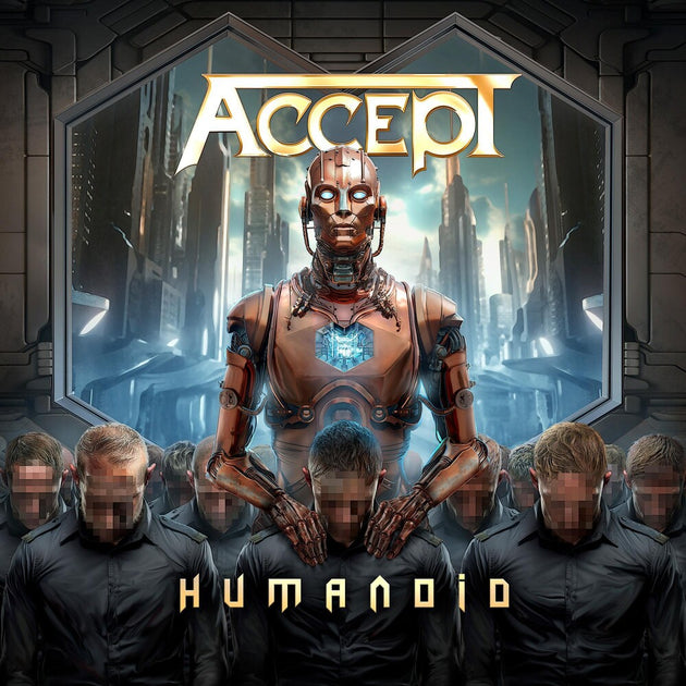 the album cover for Accept - Humanoid (Blue) [Colored Vinyl] [Indie Exclusive]
