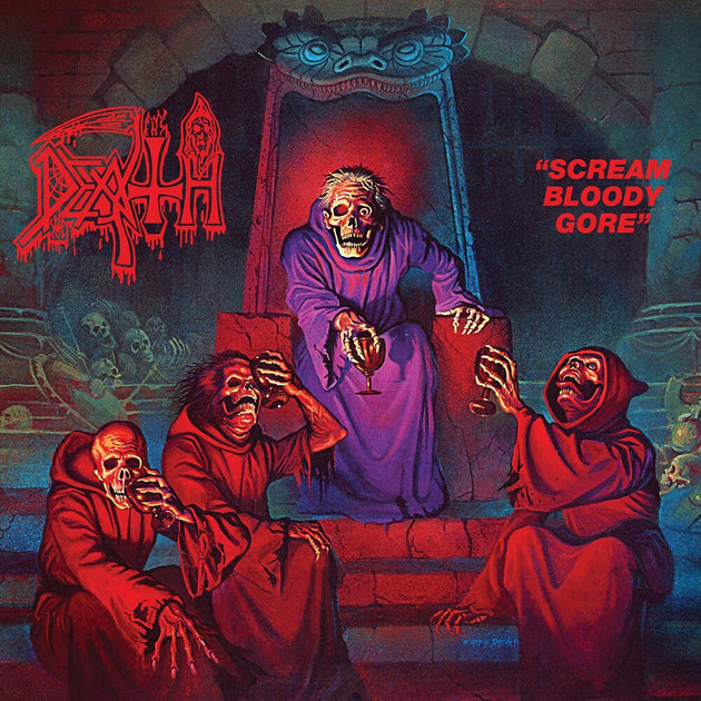 the album cover for Death - Scream Bloody Gore [Colored Vinyl] (Red) (Viol) (Wht)