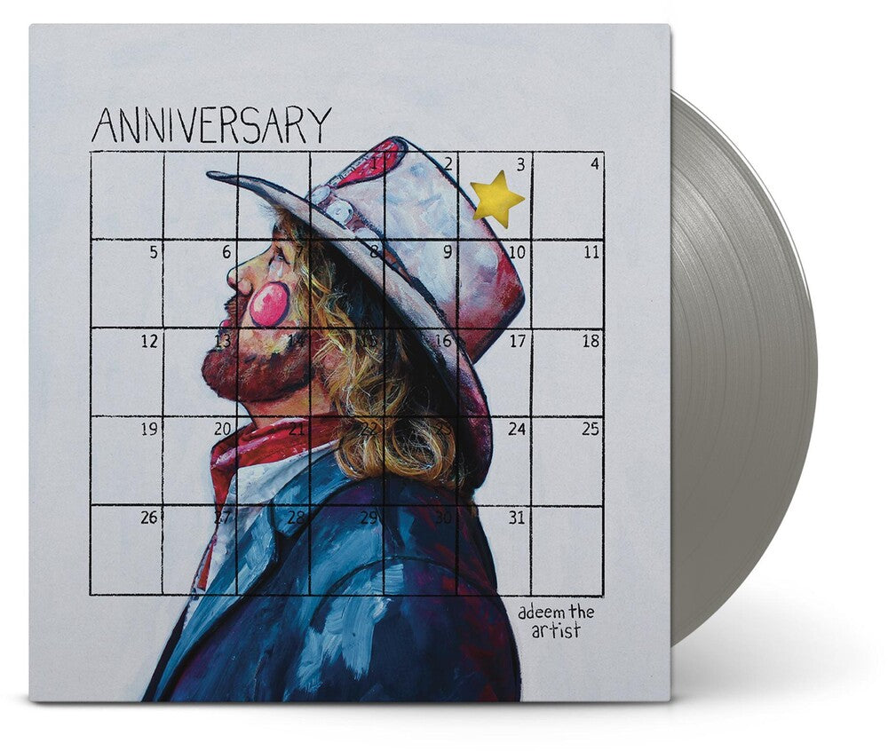 the album cover for Adeem The Artist - Anniversary [Metallic Silver LP]