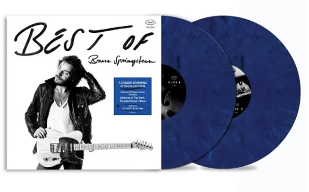 the album cover for Bruce Springsteen - Best Of Bruce Springsteen (Blue) [Colored Vinyl] [Limited Edition]
