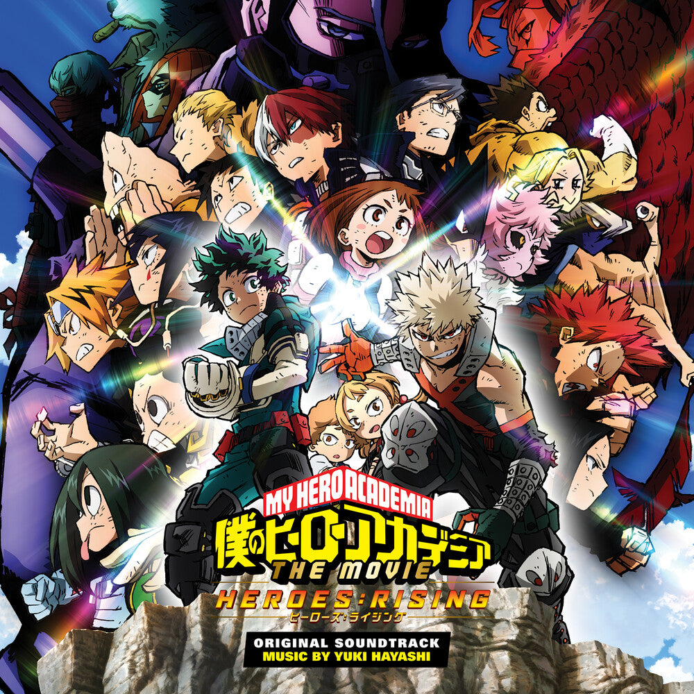 the album cover for Yuki Hayashi 2pk - My Hero Academia: Heroes Risin (Original Soundtrack)