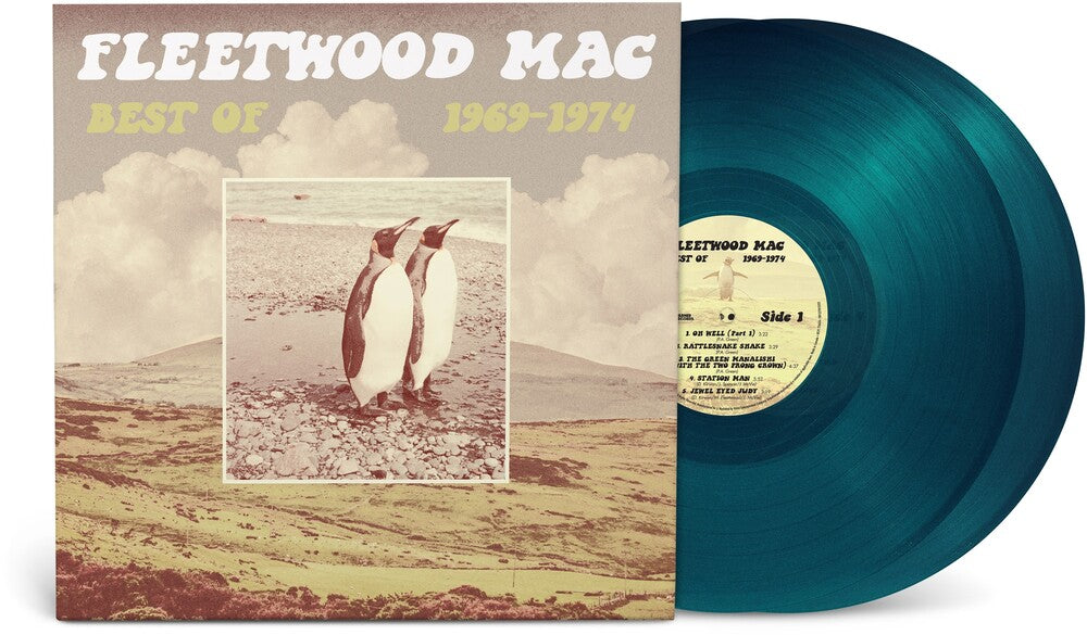 the album cover for Fleetwood Mac - Best Of 1969-1974 (Blue) [Colored Vinyl] (Bme)