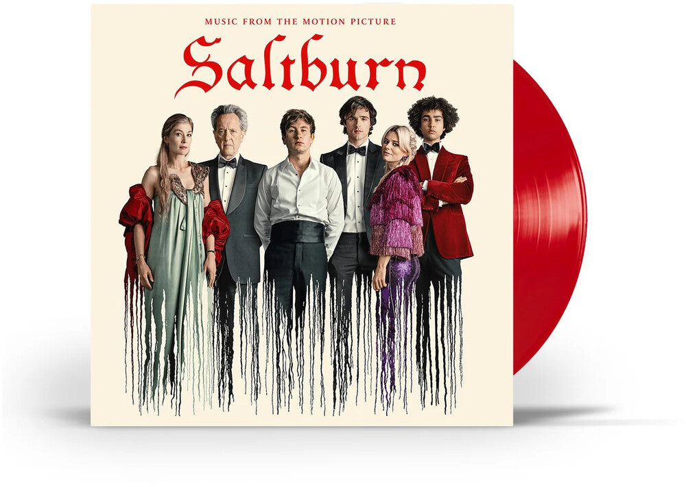 the album cover for Saltburn - O.S.T. (Colv) (Red) (Can) - Saltburn (Music From The Motion Picture) [Red LP]