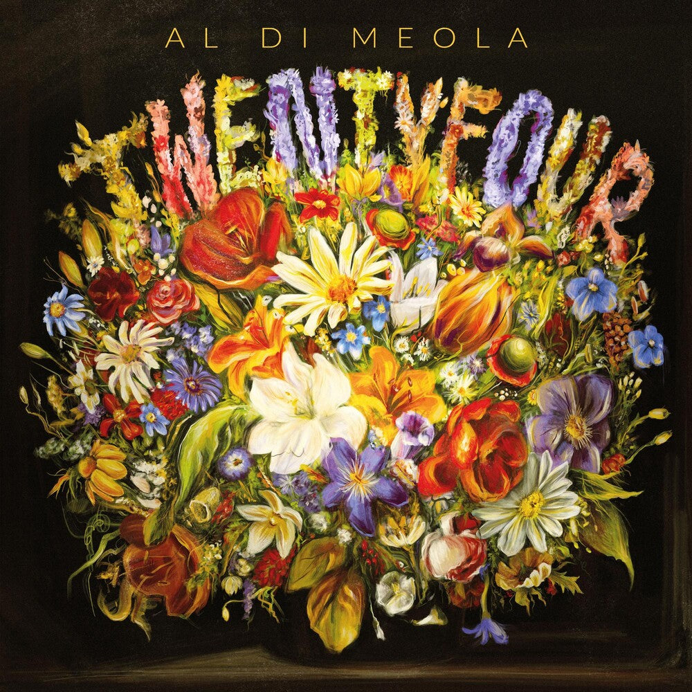 the album cover for Al Di Meola - Twentyfour [Indie Exclusive Marbled Orange 2LP]