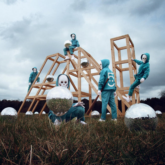 the album cover for AWOLNATION	 - The Phantom Five [Indie Exclusive Translucent Light Blue LP]