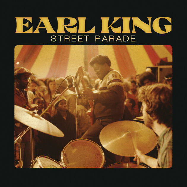 the album cover for Earl King - Street Parade - Orange Burst [Colored Vinyl] [Limited Edition] [180 Gram]
