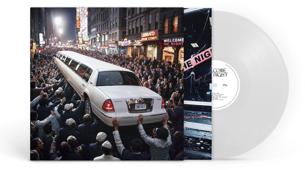 the album cover for Sad Night Dynamite - Welcome The Night [Indie exclusive LP Transparent Clear]