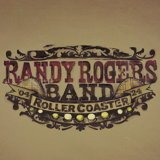 the album cover for Randy Rogers  Band - Rollercoaster - Red Smoke [Colored Vinyl] [Limited Edition] (Red)
