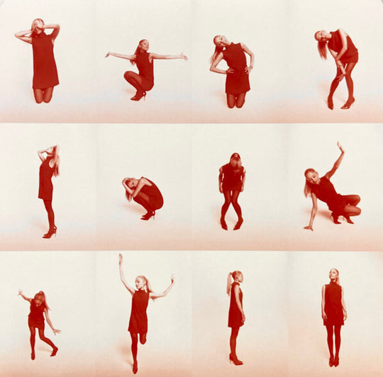 the album cover for Ariana Grande - Eternal Sunshine [Colored Vinyl] [Limited Edition] (Red) (Altc) (Can)