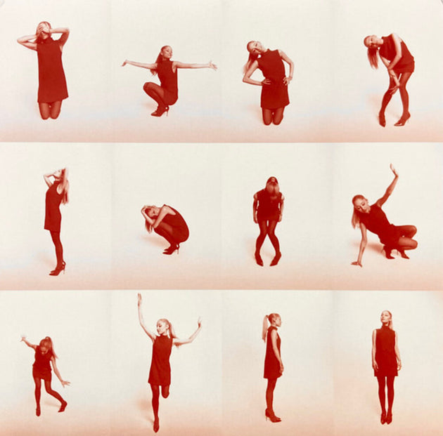 the album cover for Ariana Grande - Eternal Sunshine [Colored Vinyl] [Limited Edition] (Red) (Altc) (Can)