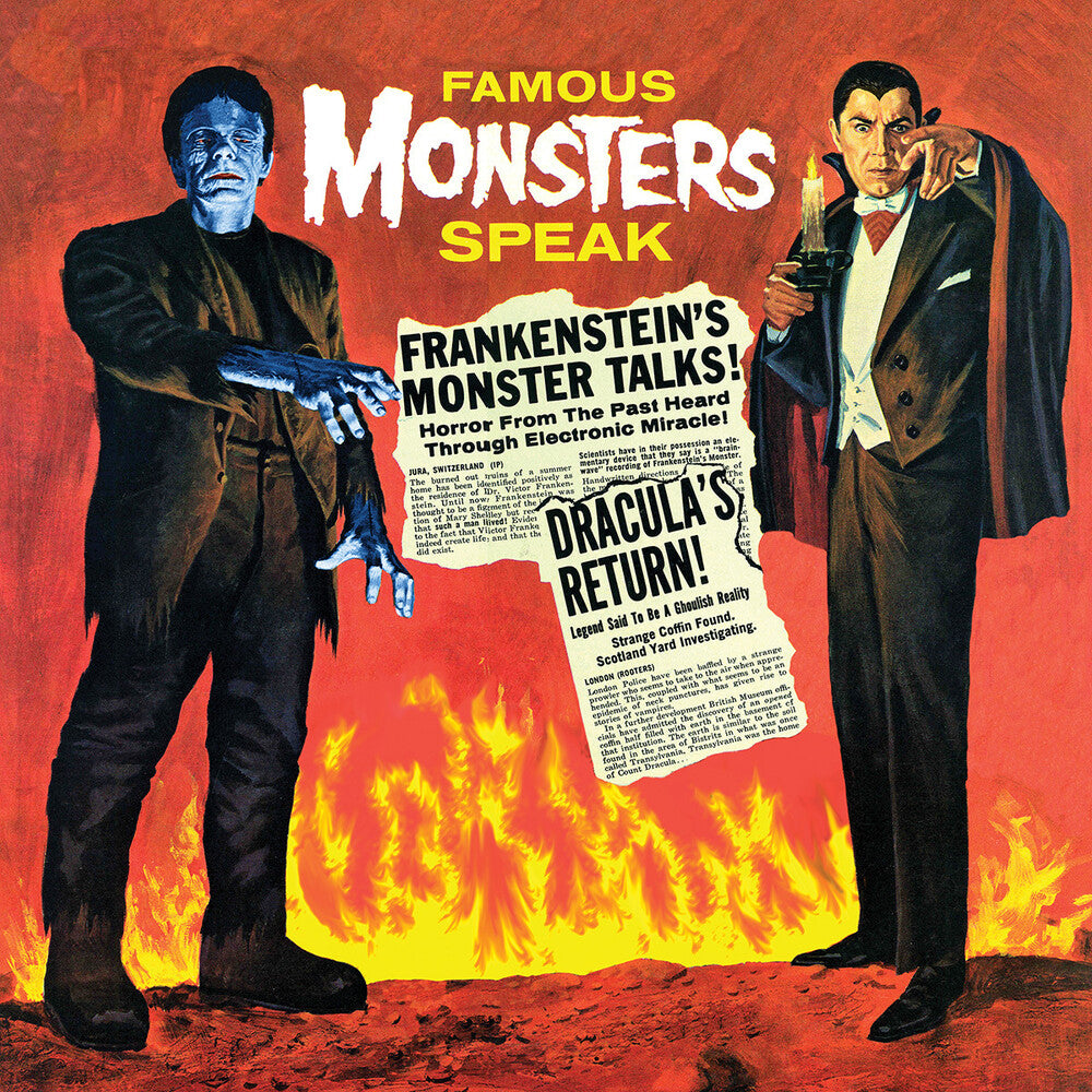 the album cover for Gabriel Dell - Famous Monsters Speak (Blk) [Colored Vinyl] (Red)