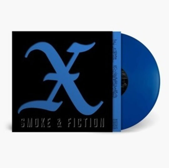 the album cover for X - Smoke & Fiction [Indie Exclusive Blue Vinyl]