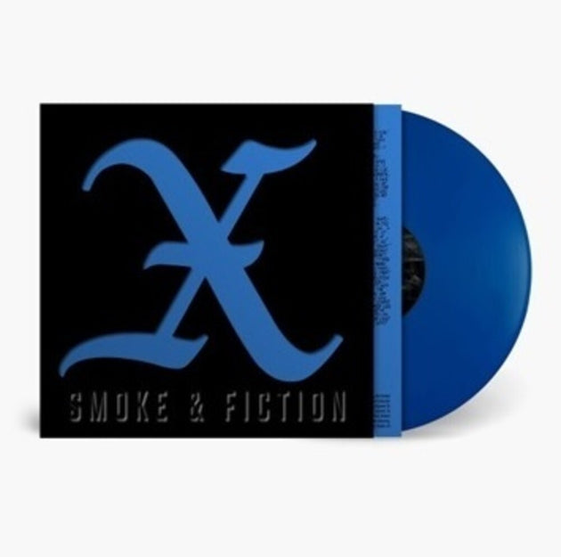the album cover for X - Smoke & Fiction [Indie Exclusive Blue Vinyl]