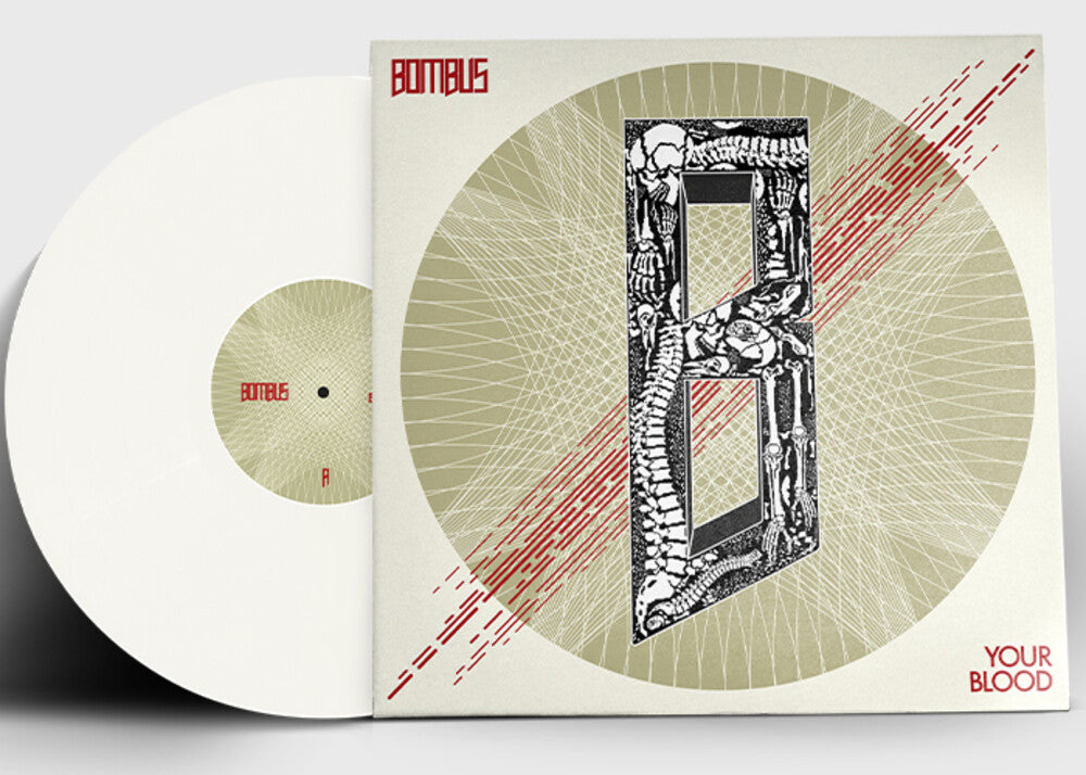 the album cover for Bombus - Your Blood [Indie Exclusive] Cream White [Colored Vinyl] (Crem) [Limited Edition]
