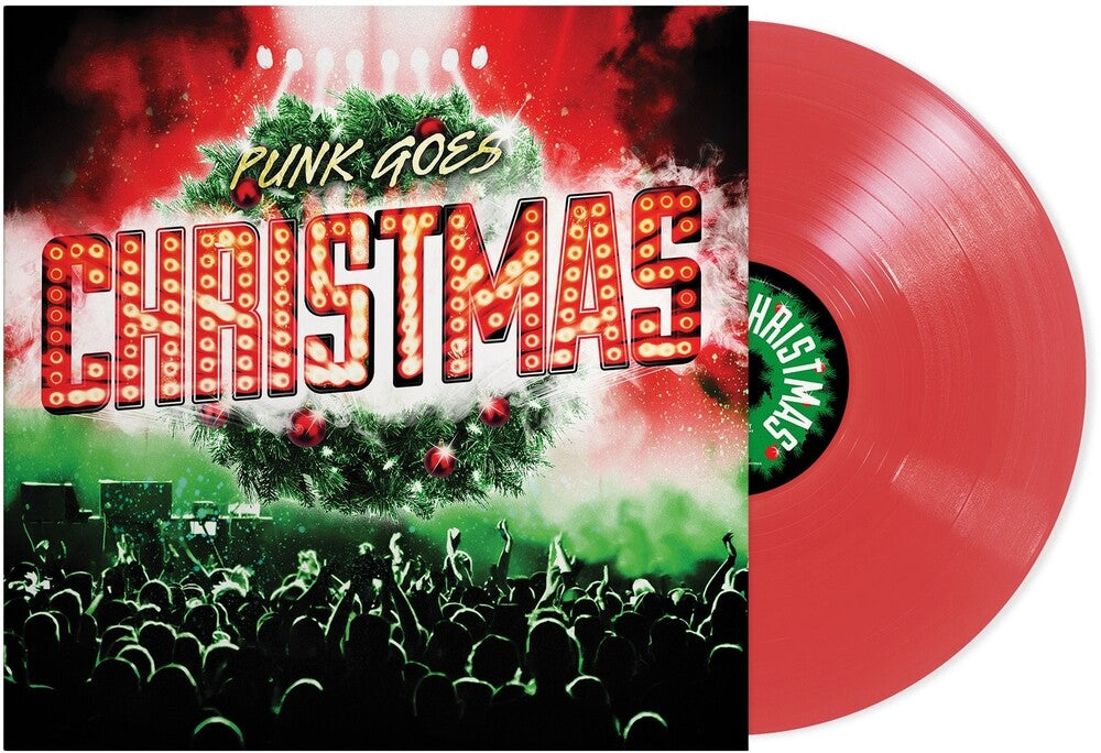 the album cover for Various Artists - Punk Goes Christmas [Ruby Red LP]