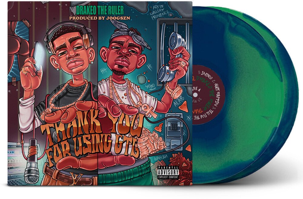 the album cover for Drakeo The Ruler / Joogszn - Thank You For Using Gtl (Rsd) [Record Store Day]