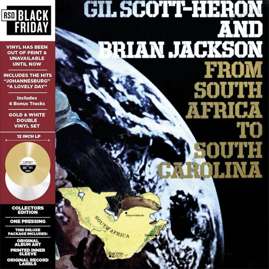 the album cover for Scott-Gil Heron  / Jackson,Brian - From South Africa To South Carolina (Rsd) [Colored Vinyl] [RSD Black Friday 2024]