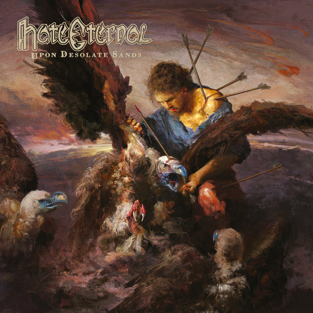the album cover for Hate Eternal - Upon Desolate Sands (Blue) [Colored Vinyl] (Gate) [Limited Edition]