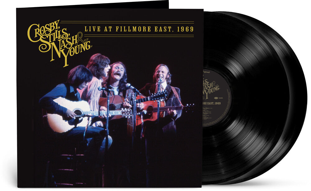 the album cover for Crosby Stills Nash & Young - Live At Fillmore East, 1969