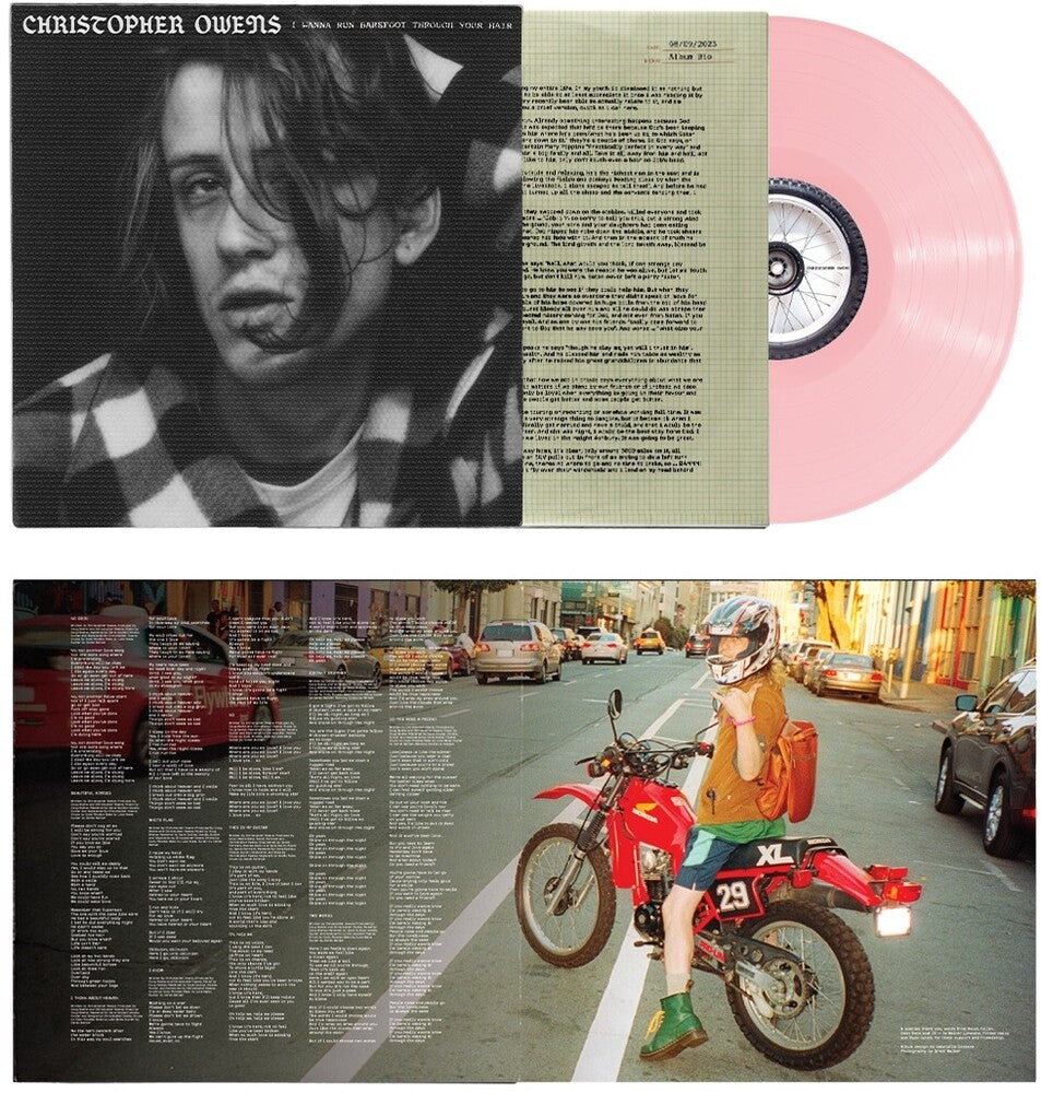 the album cover for Christopher Owens - I Wanna Run Barefoot Through Your Hair [Baby Pink LP]